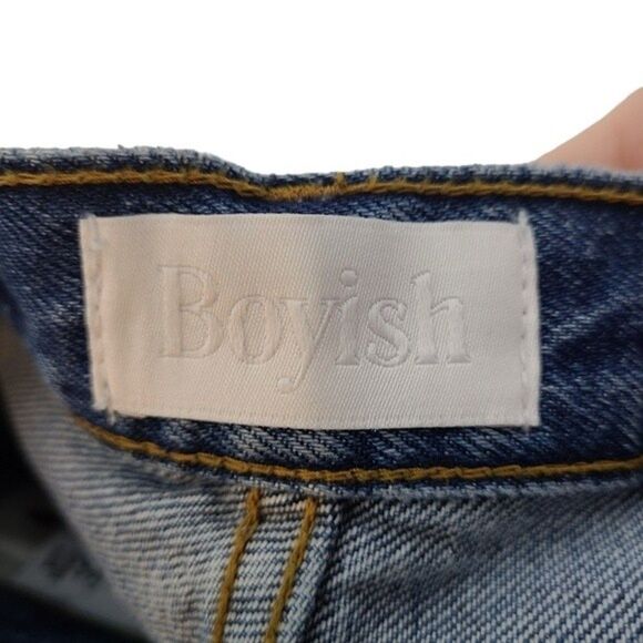 BOYISH Jeans Womens 25 The Billy Some Like it Hot High Rise Skinny Distressed - Picture 13 of 14
